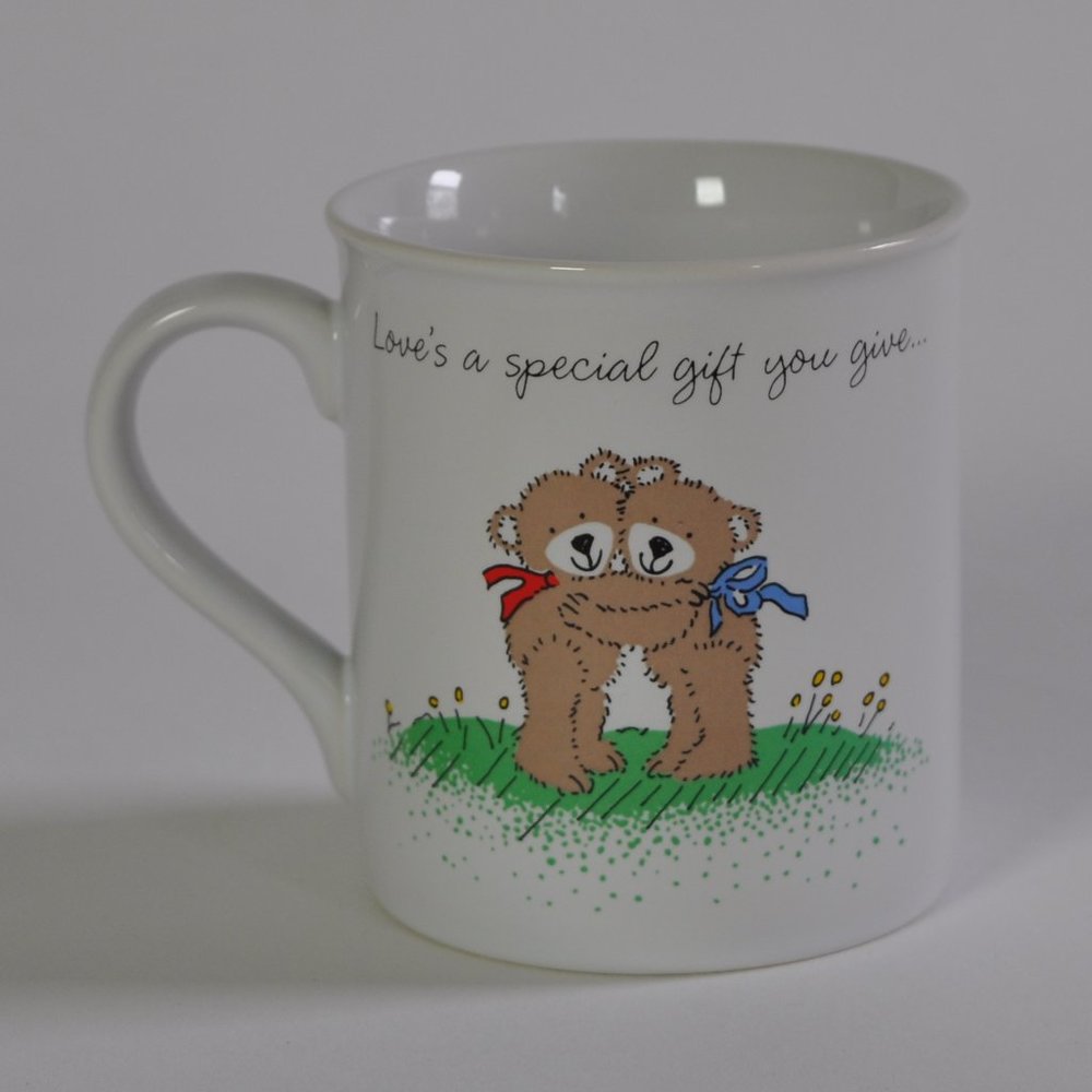 VTG teddy bears in love Hallmark coffee mug